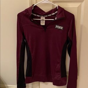 Burgundy Tight fitted PINK jacket